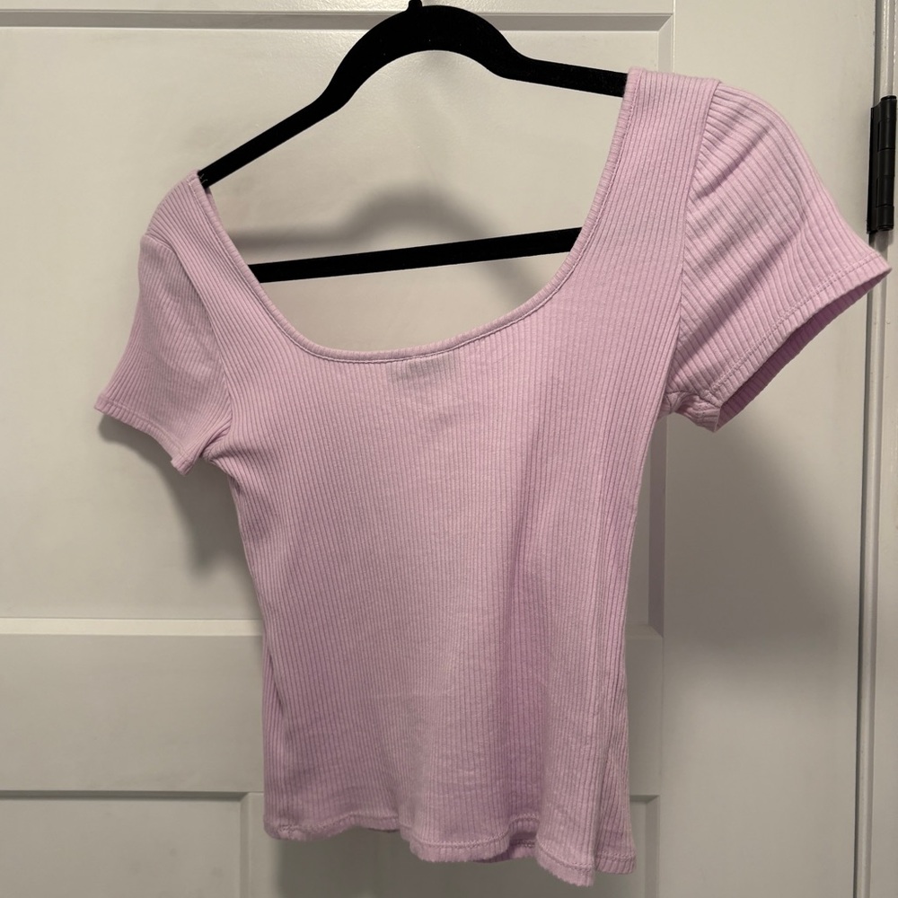 Topshop Purple Tee - Picture 2 of 3